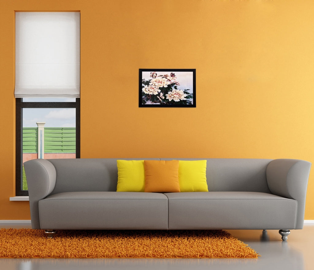 Floral Matt Textured UV Art Painting Kafalo
