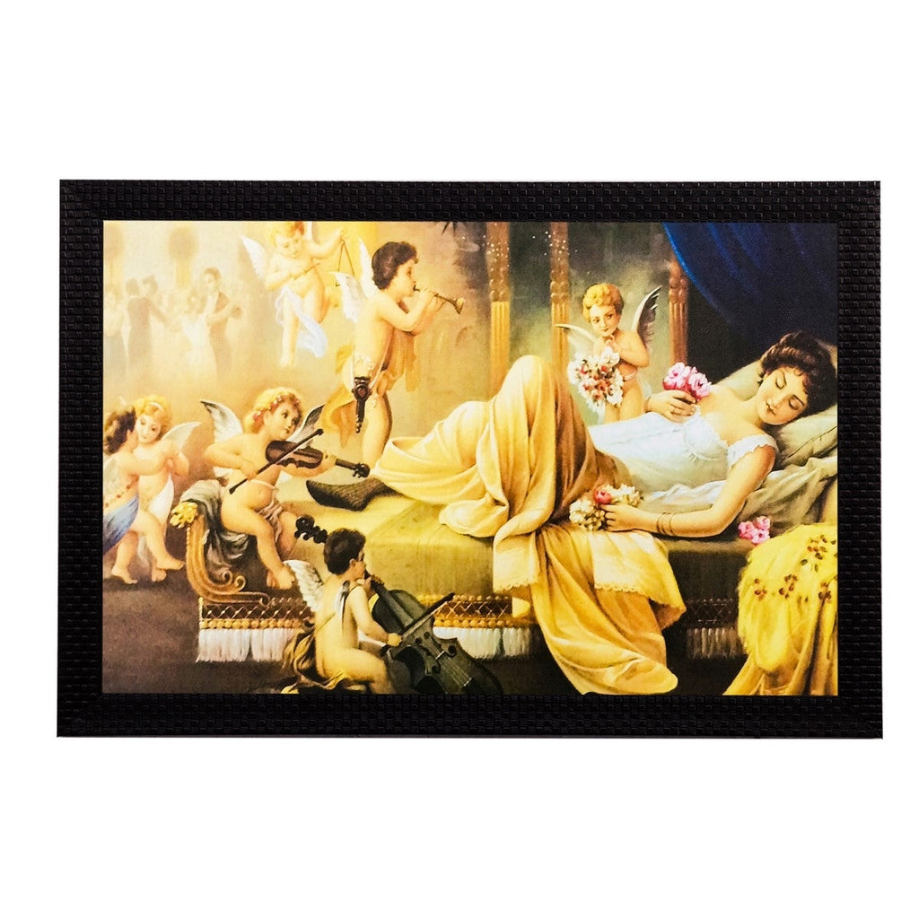 Resting Woman Matt Textured UV Art Painting Kafalo