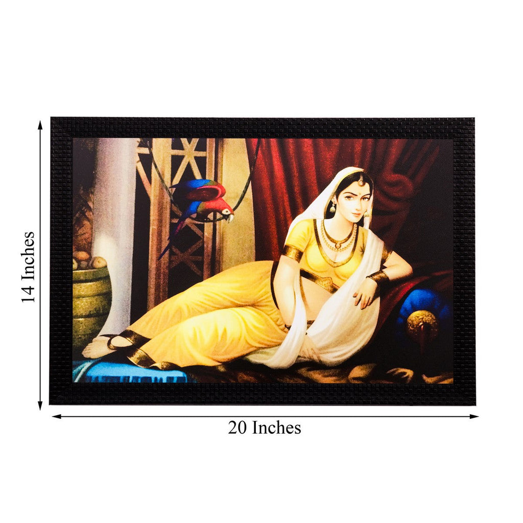 Pretty Woman Matt Textured UV Art Painting Kafalo