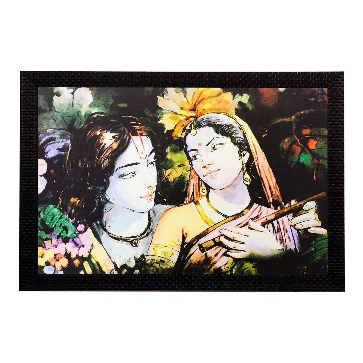 Radha Krishna Matt Textured UV Art Painting Kafalo