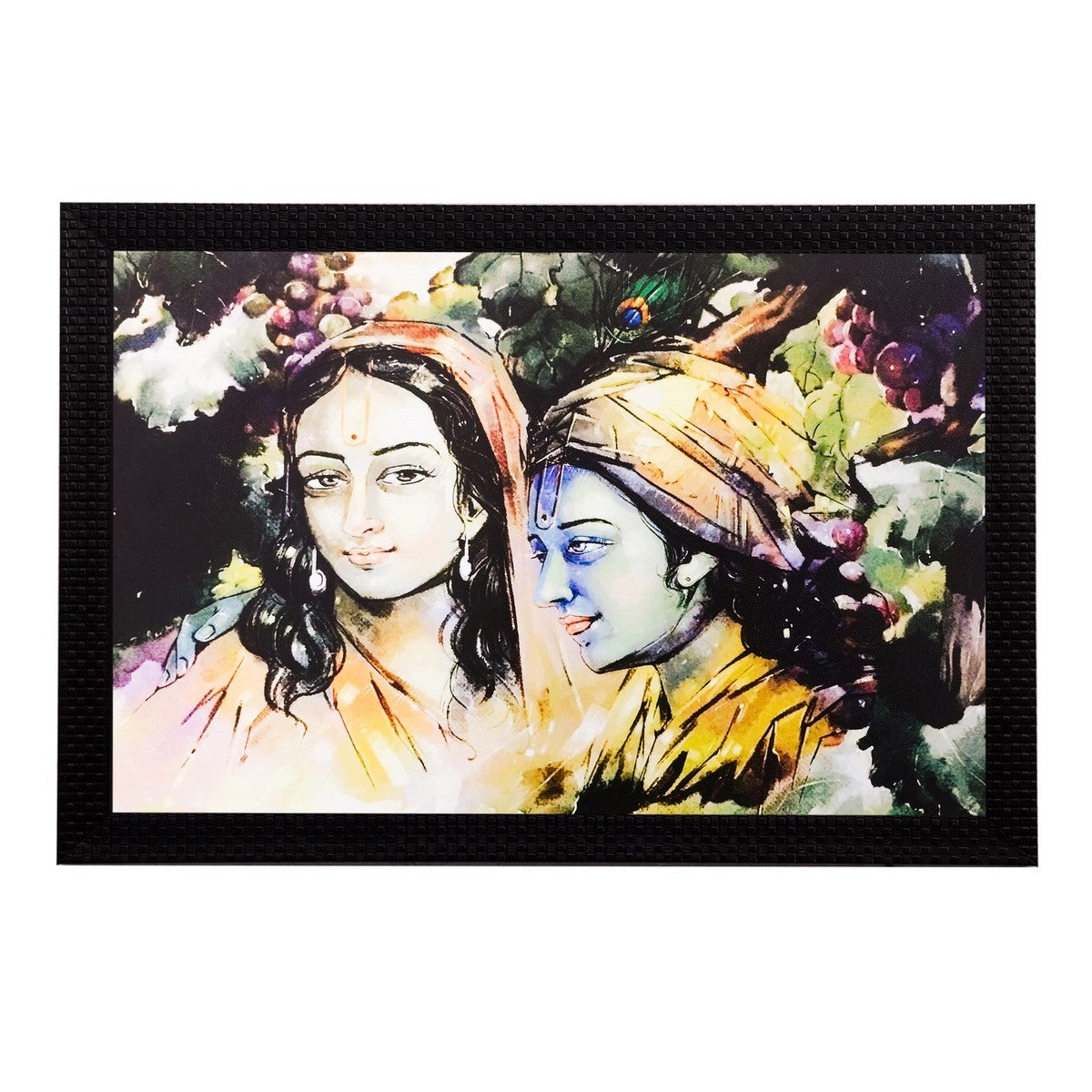 Radha Krishna Matt Textured UV Art Painting Kafalo
