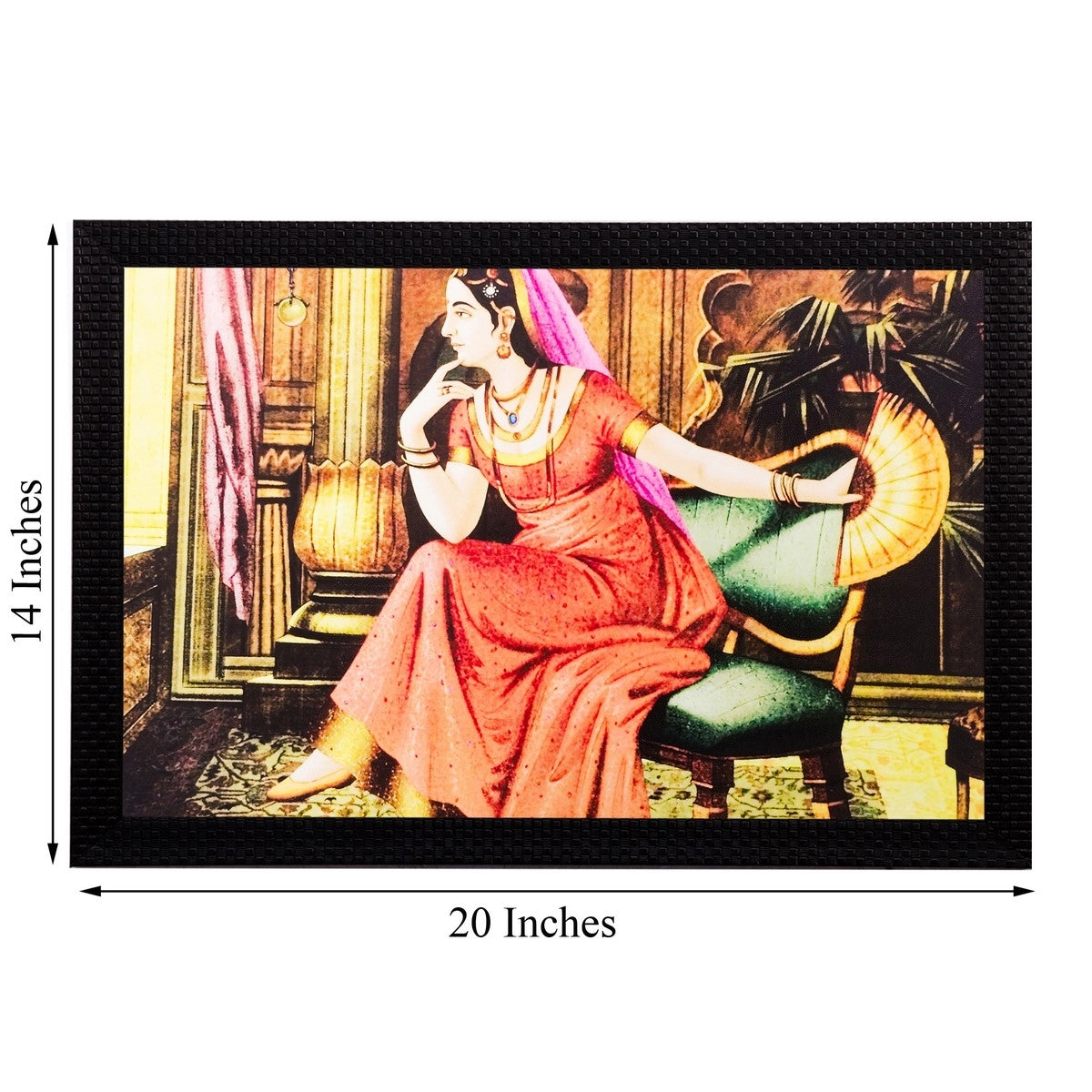 Resting Lady Matt Textured UV Art Painting Kafalo
