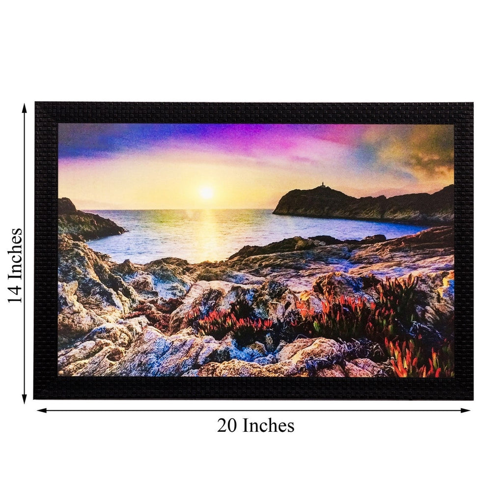 Sunset View Matt Textured UV Art Painting Kafalo