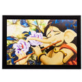 Lord Ganesha playing Flute Matt Textured UV Art Painting Kafalo