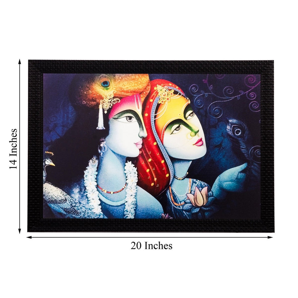 Radha Krishna Still Matt Textured UV Art Painting Kafalo