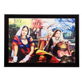 Village Woman Still View Matt Textured UV Art Painting Kafalo