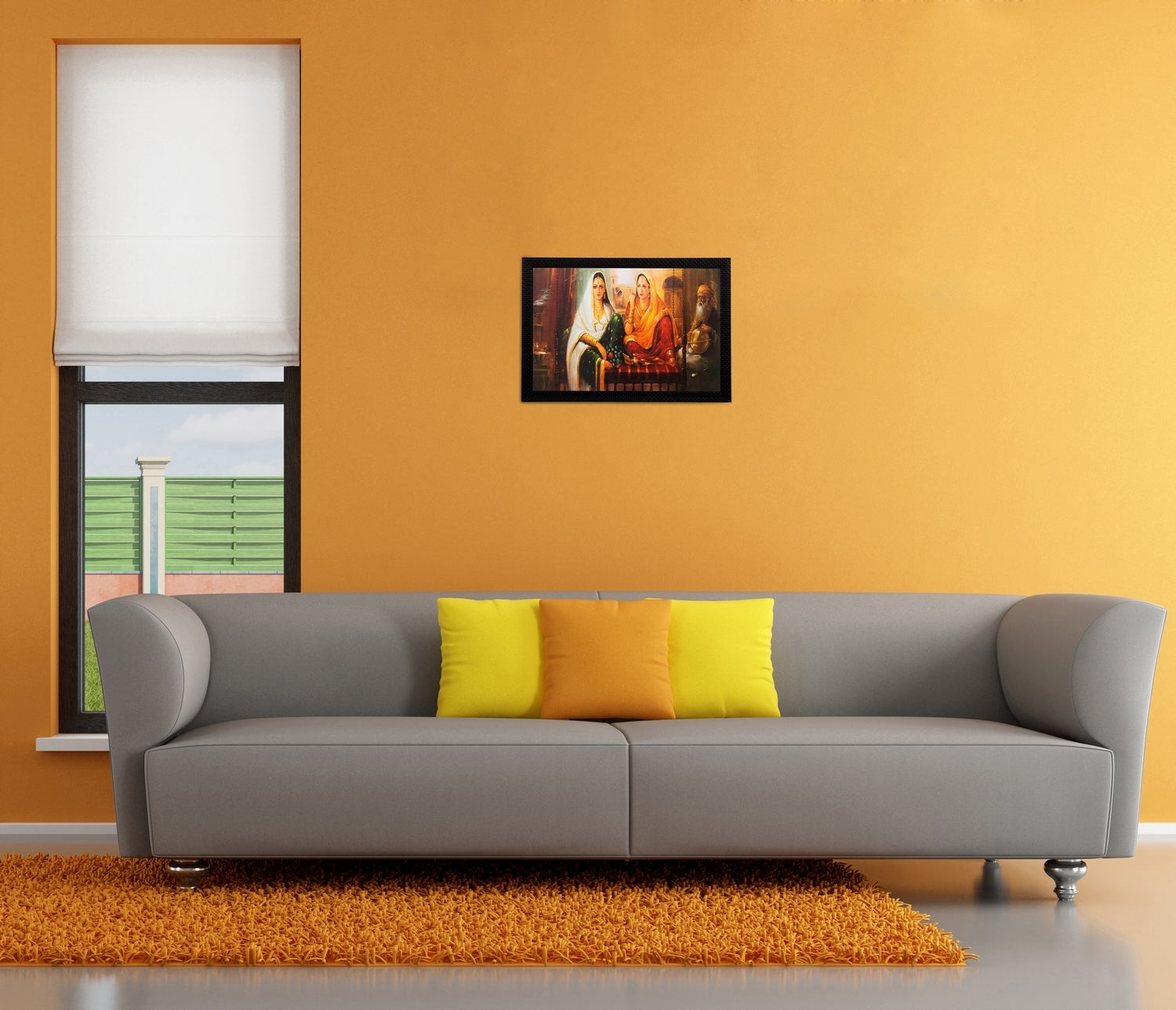 Still Life View Matt Textured UV Art Painting Kafalo