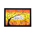 Abstract Tree and Leaves Matt Textured UV Art Painting Kafalo