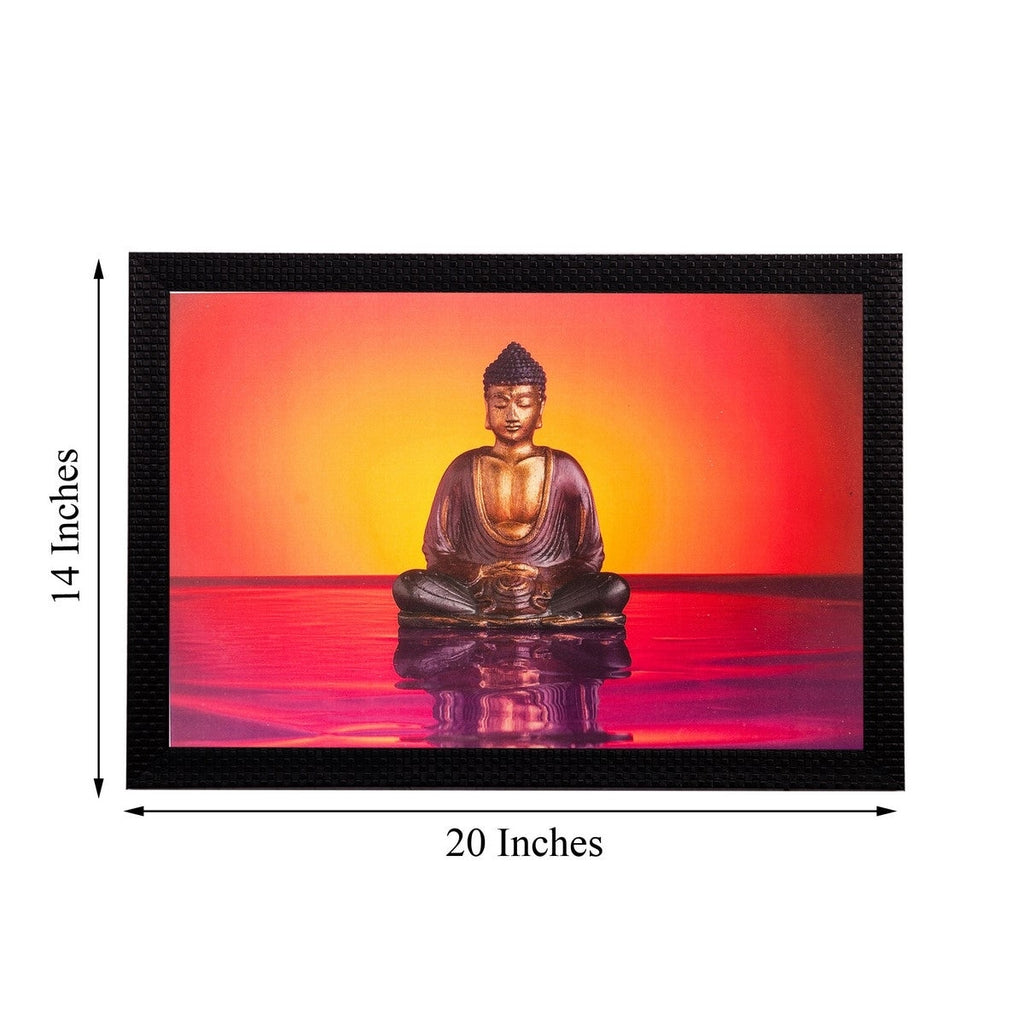 Lord Buddha Matt Textured UV Art Painting Kafalo