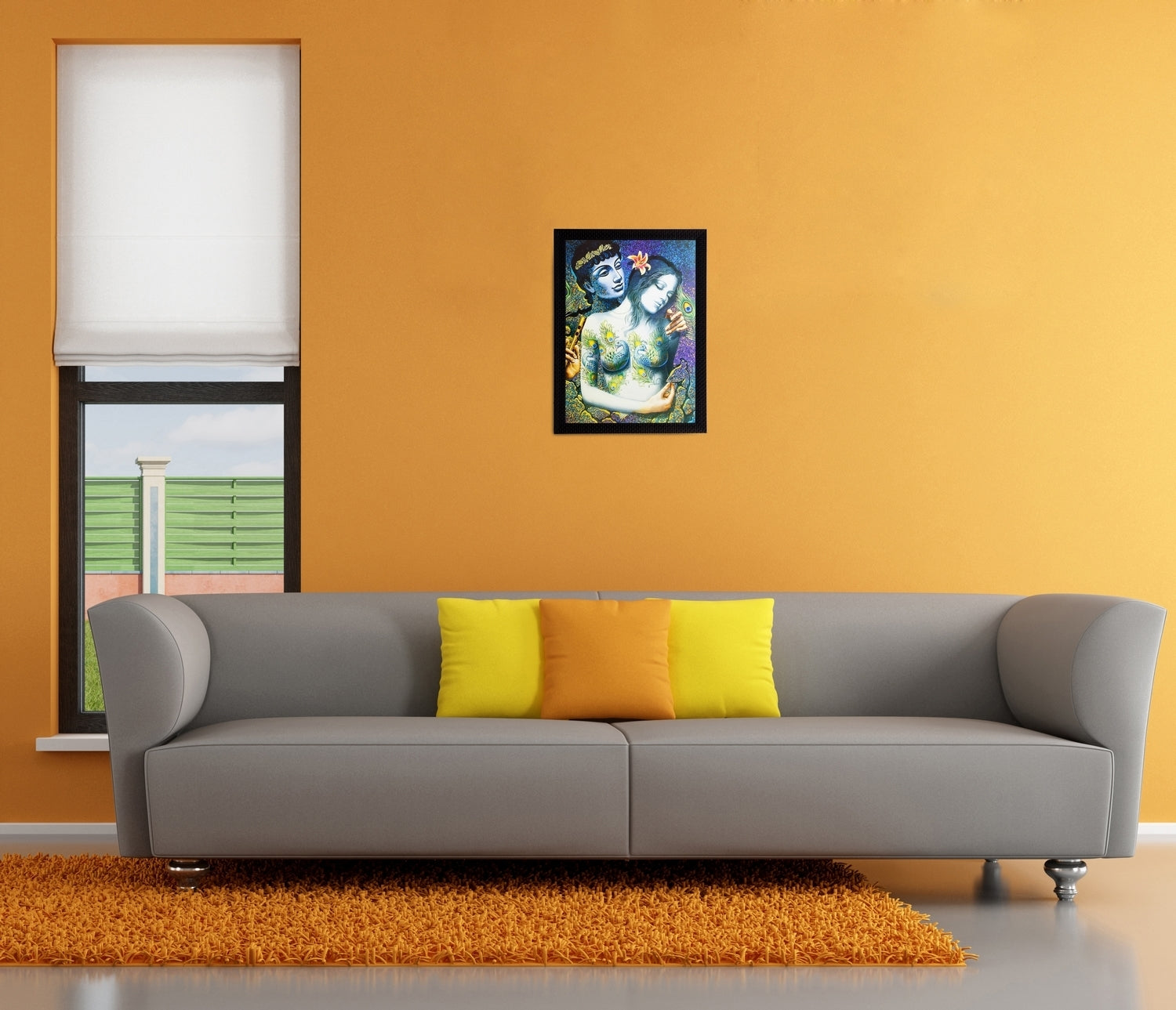 Love Couple Matt Textured UV Art Painting Kafalo