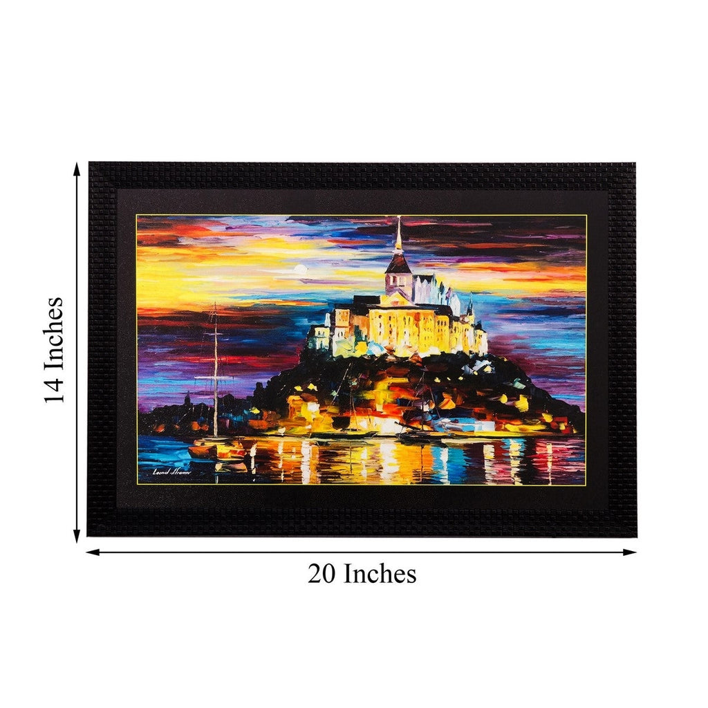 Beautiful Palace View Matt Textured UV Art Painting Kafalo