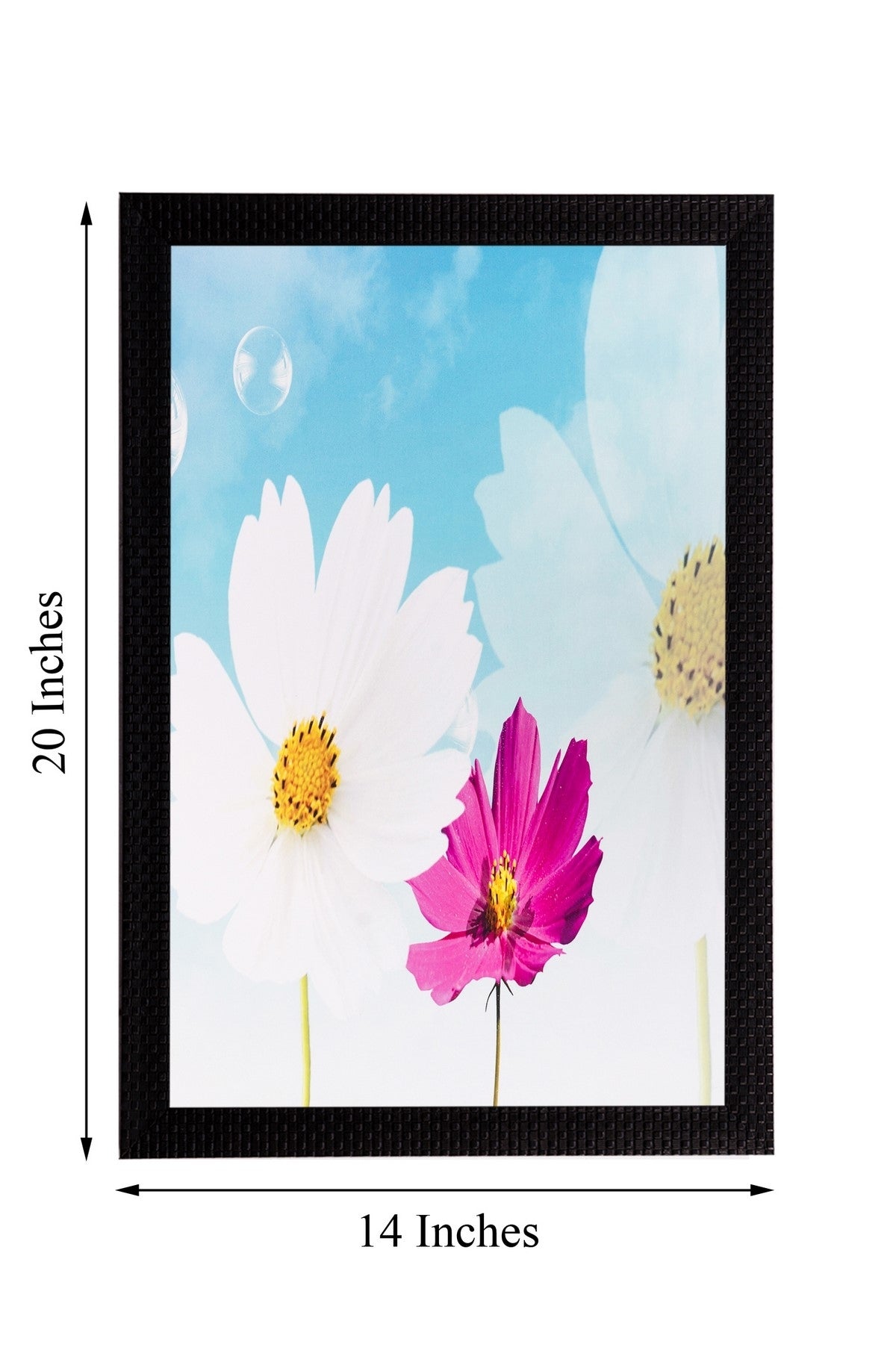 Pink & White Flower Matt Textured UV Art Painting Kafalo