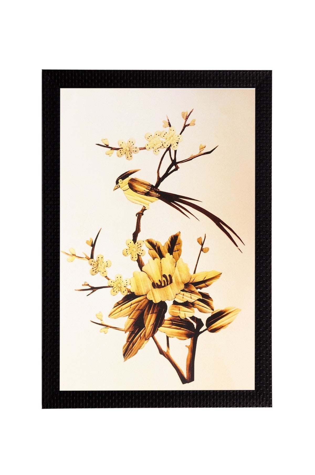 Golden Flower Matt Textured UV Art Painting Kafalo