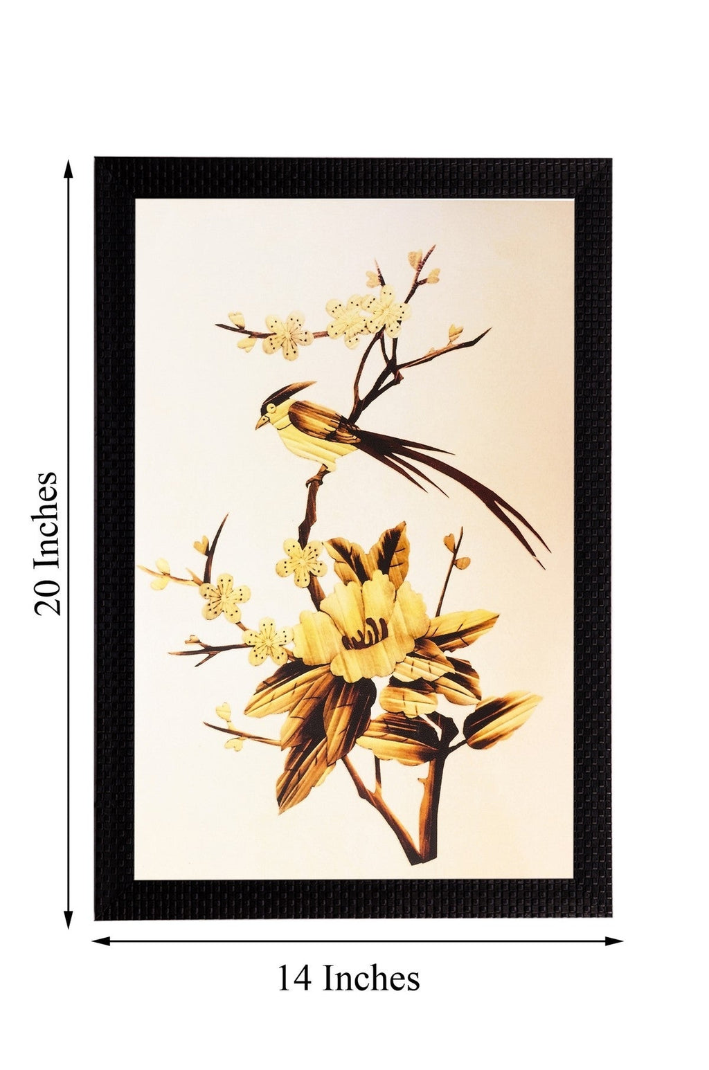 Golden Flower Matt Textured UV Art Painting Kafalo