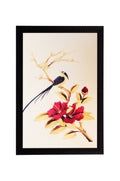 Bird & Flower Matt Textured UV Art Painting Kafalo