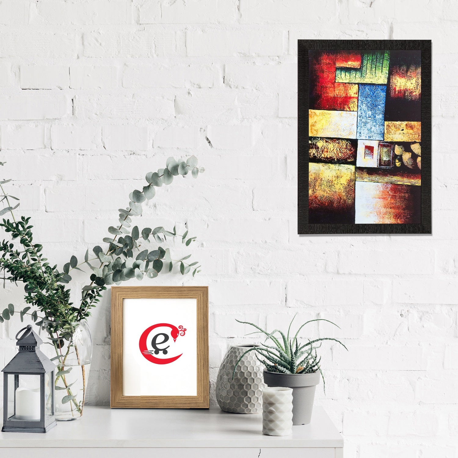 Abstract Matt Textured UV Art Painting Kafalo