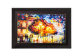 Colorful City Life View Matt Textured UV Art Painting Kafalo