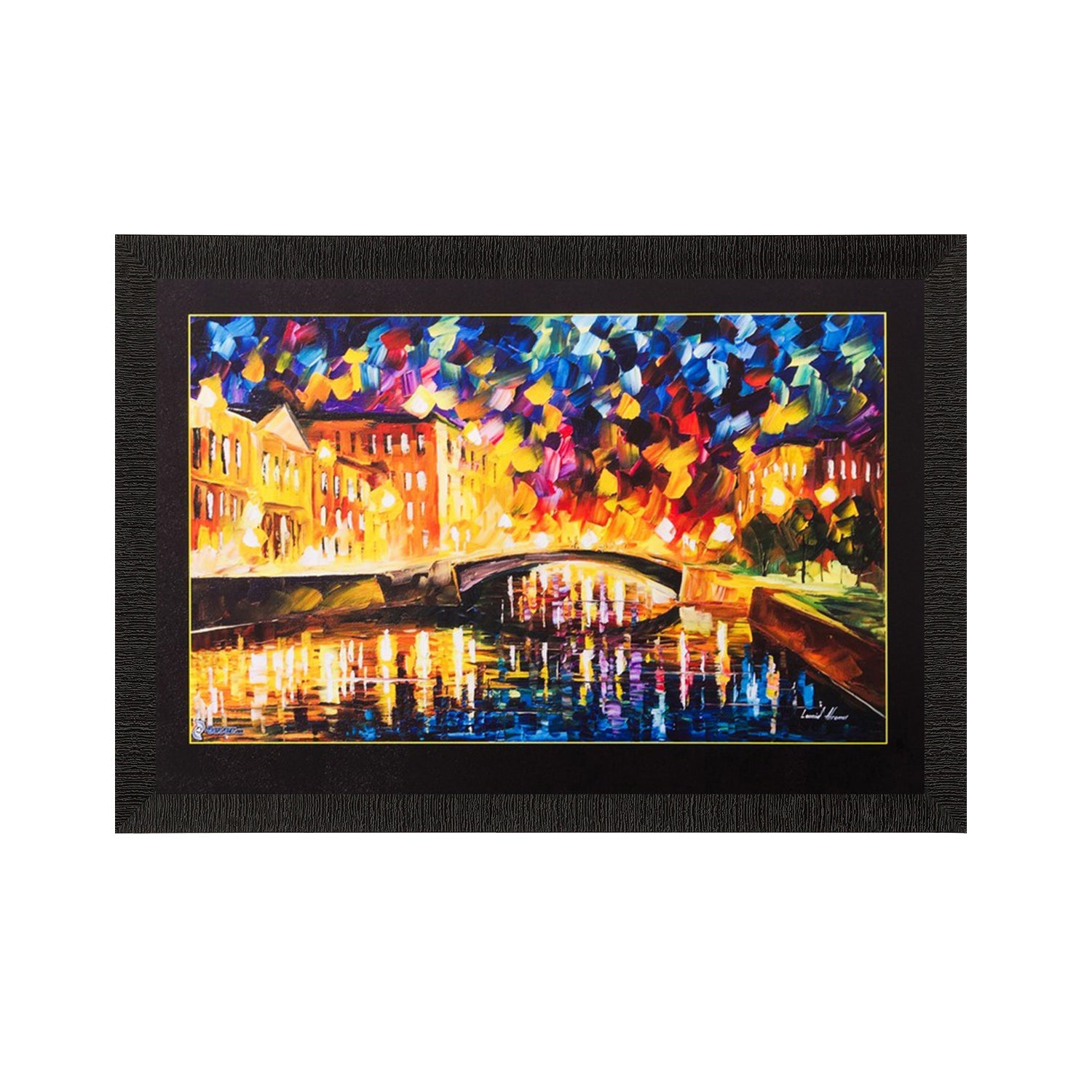 Beautiful Bridge Matt Textured UV Art Painting Kafalo