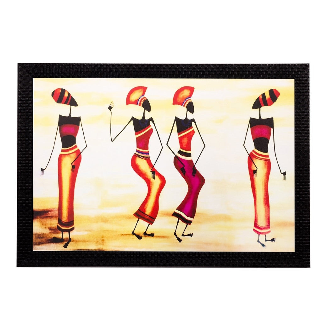 Tribal Women Matt Textured UV Art Painting Kafalo