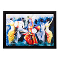 Dancing Village Couples Matt Textured UV Art Painting Kafalo