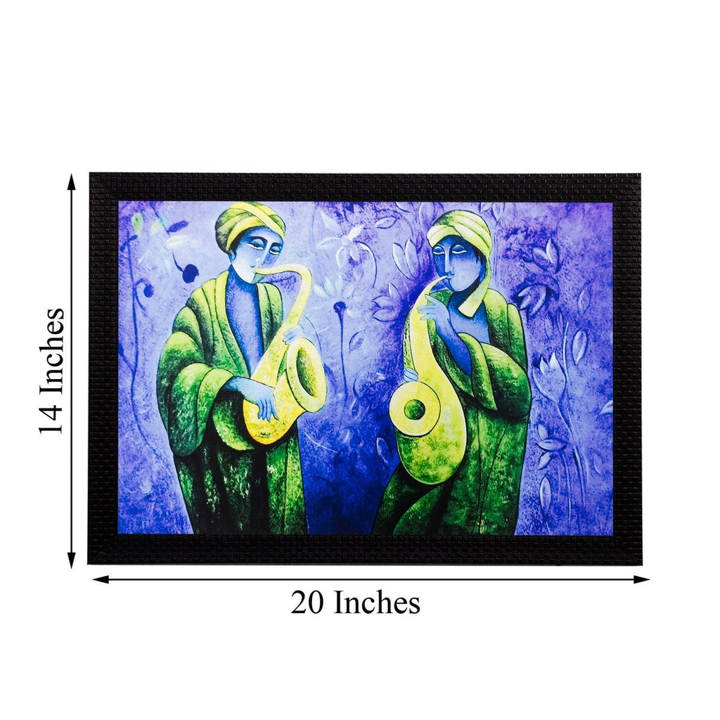 Man playing Trumpet Matt Textured UV Art Painting Kafalo
