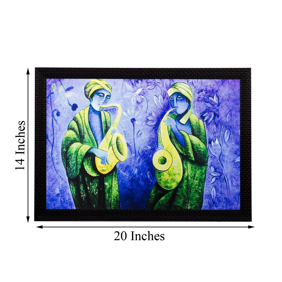 Man playing Trumpet Matt Textured UV Art Painting Kafalo