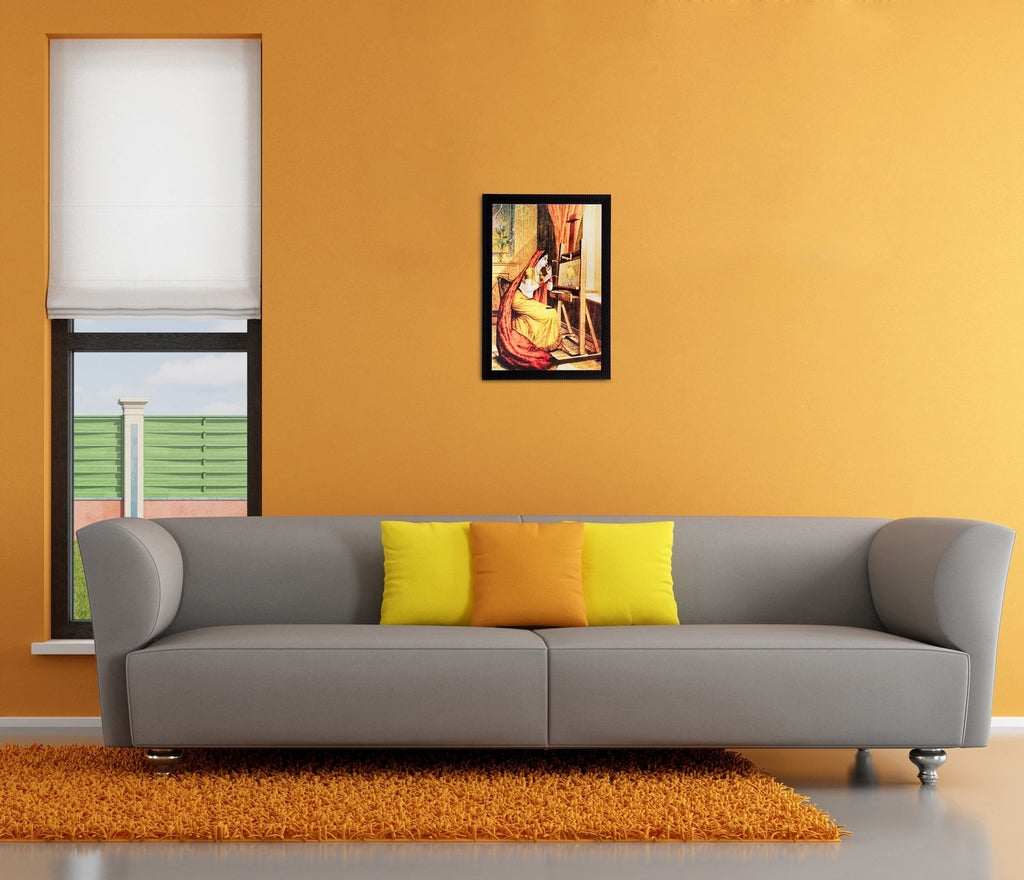 Women Doing Painting Matt Textured UV Art Painting Kafalo