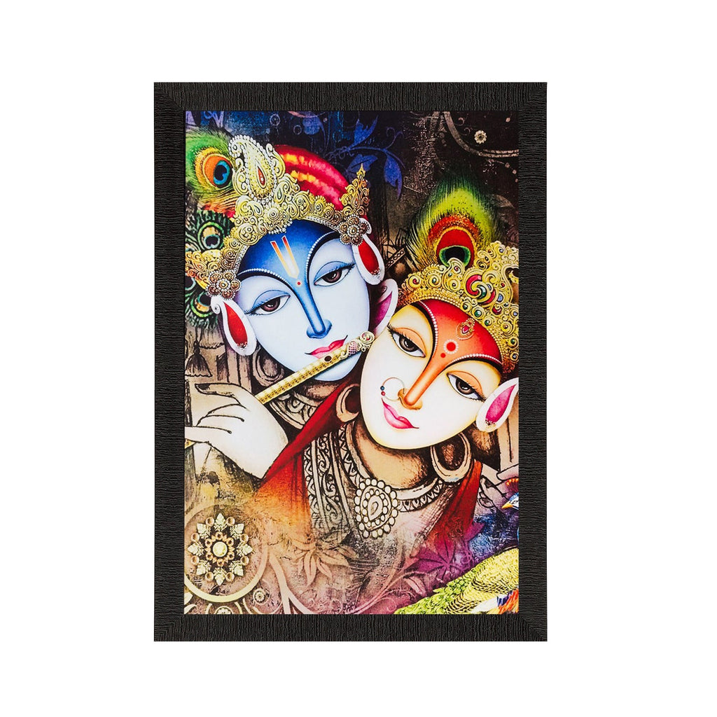Radha Krishna Painting Digital Printed Religious Wall Art Kafalo