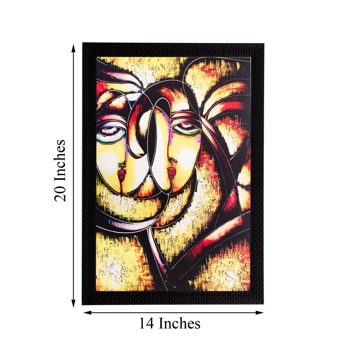 Abstract Faces Matt Textured UV Art Painting Kafalo