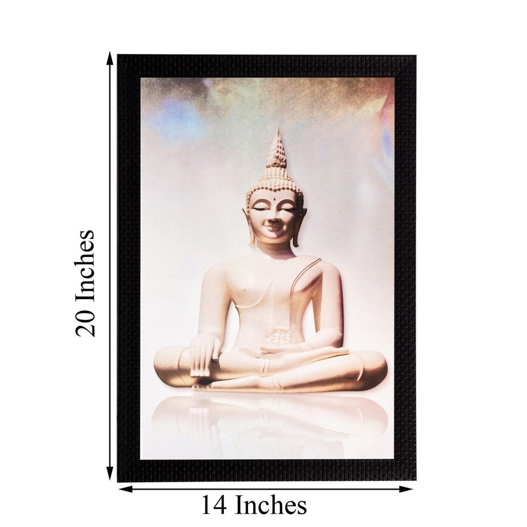 Meditating Buddha Matt Textured UV Art Painting Kafalo