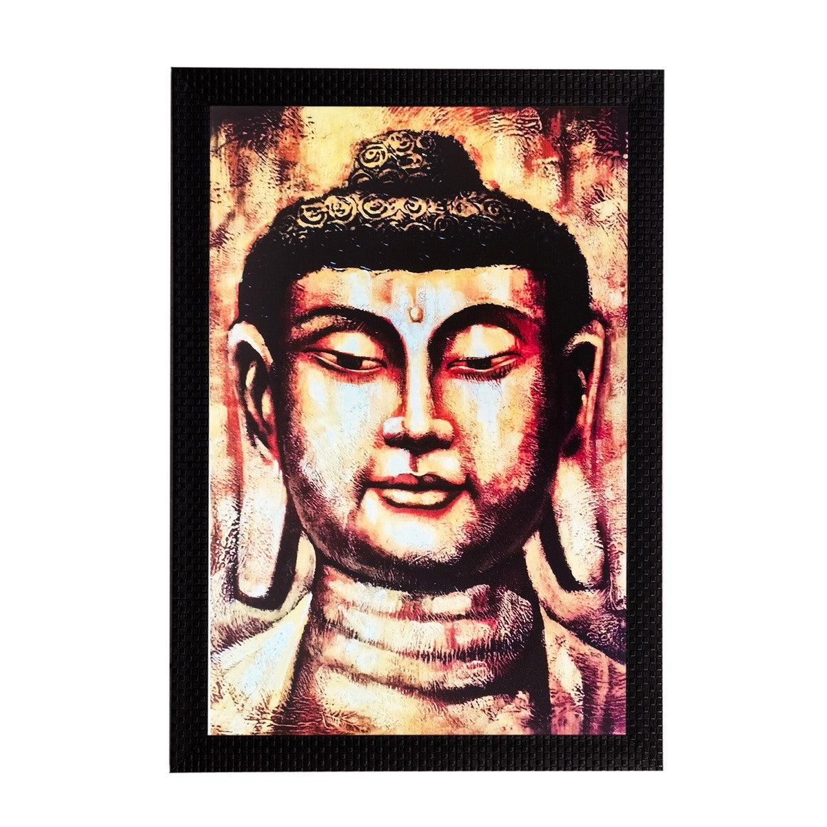 Lord Buddha Matt Textured UV Art Painting Kafalo