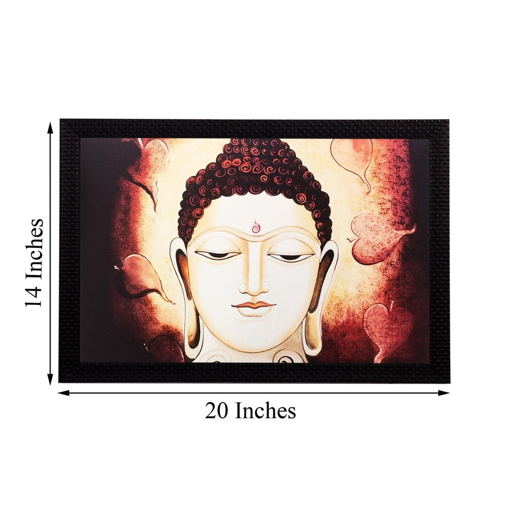 Lord Buddha Matt Textured UV Art Painting Kafalo