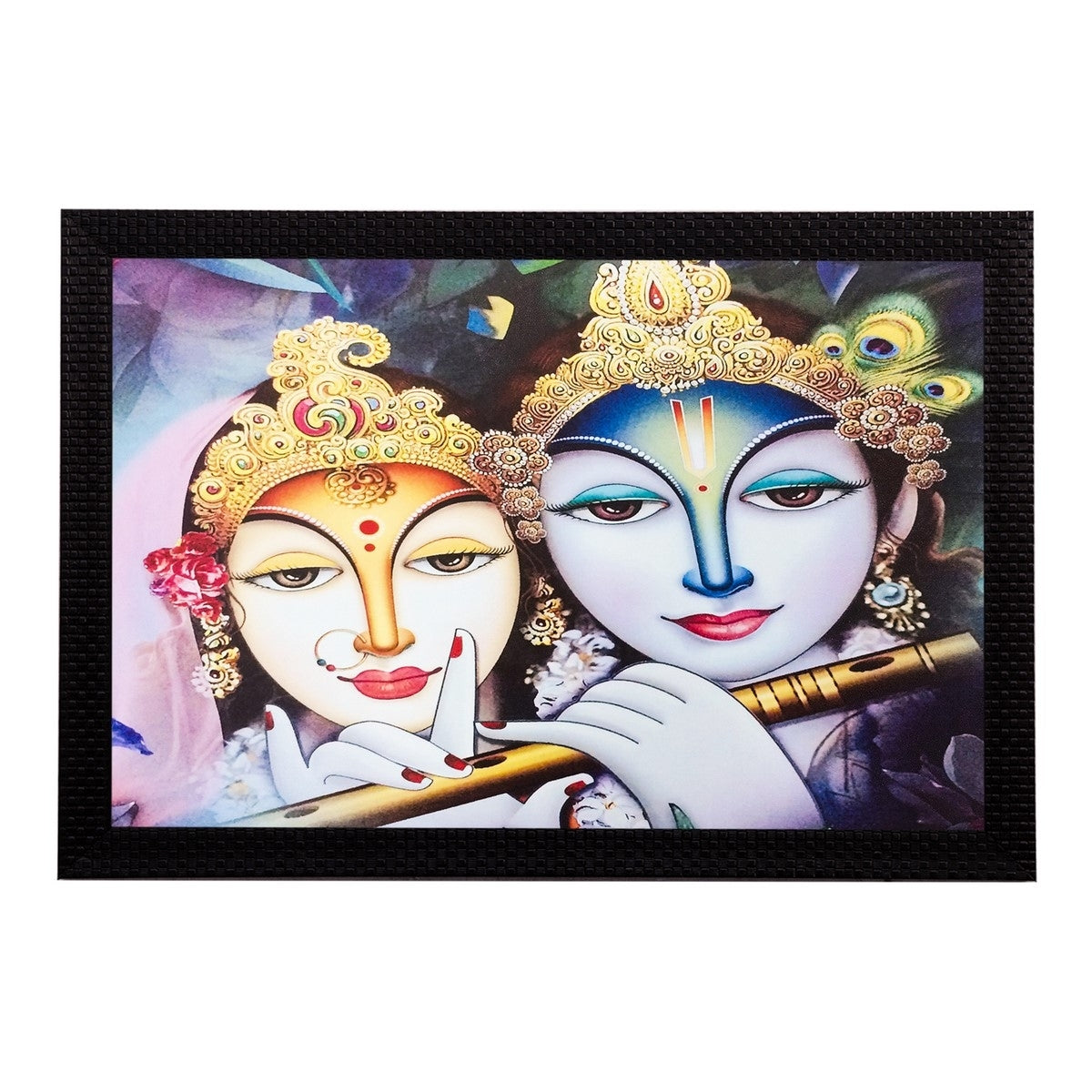 Radha Krishna Matt Textured UV Art Painting Kafalo