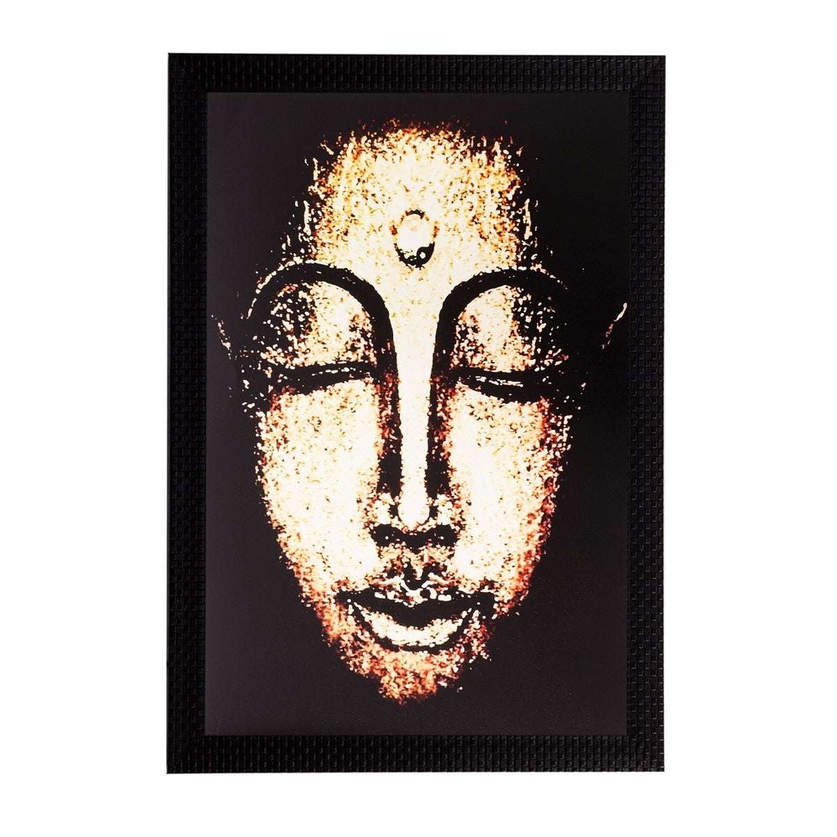 Lord Buddha Matt Textured UV Art Painting Kafalo