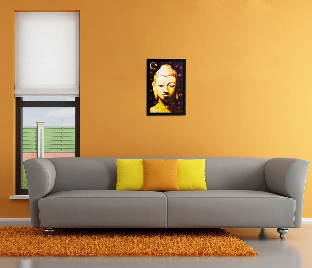 Lord Buddha Matt Textured UV Art Painting Kafalo