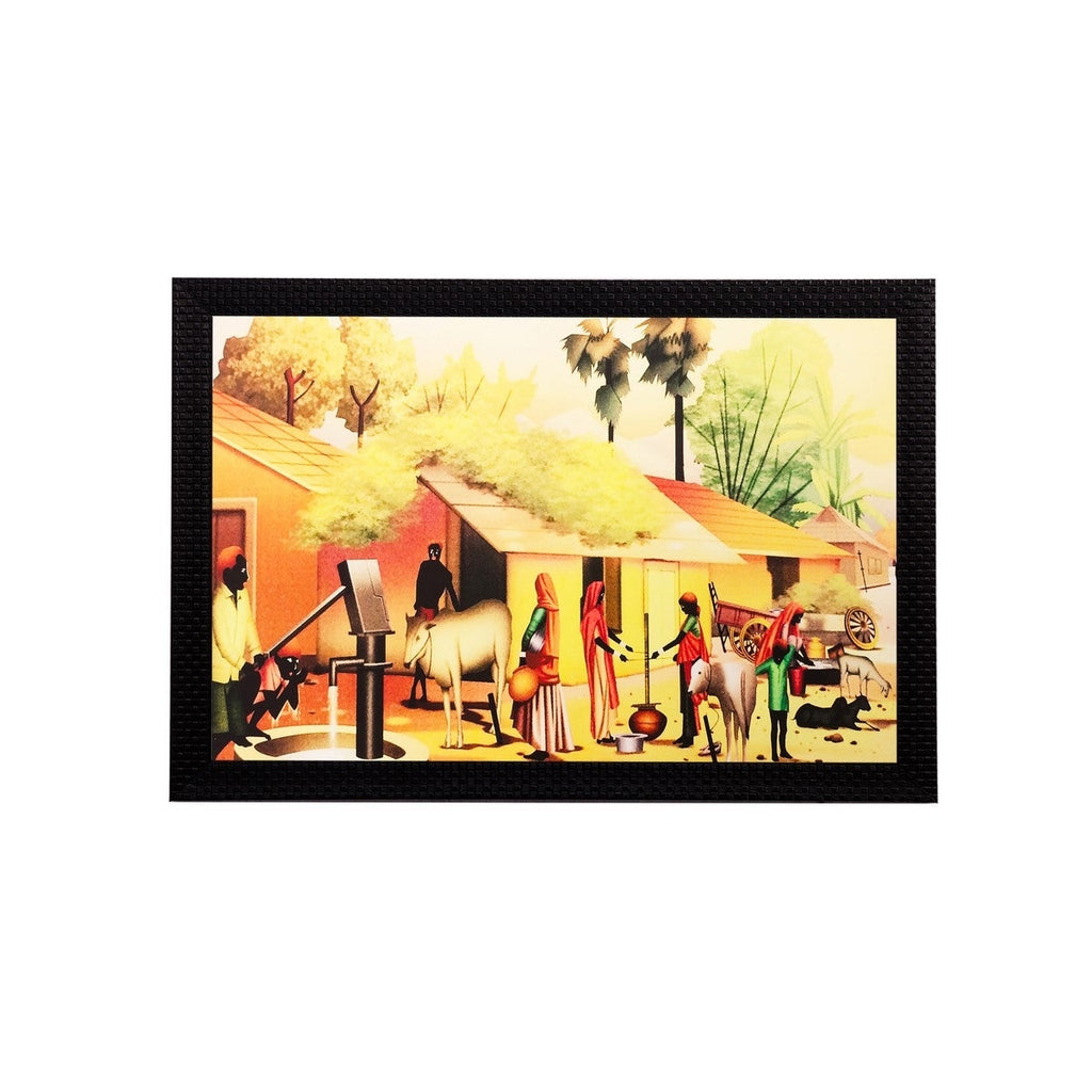 Village View Matt Textured UV Art Painting Kafalo