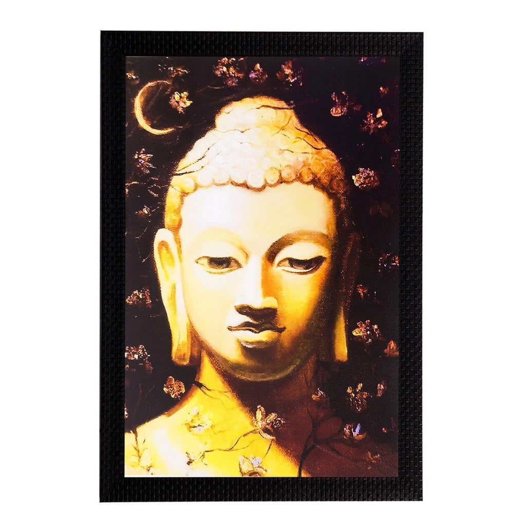 Spiritual Lord Buddha Matt Textured UV Art Painting Kafalo