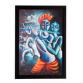 Radha Krishna Matt Textured UV Art Painting Kafalo
