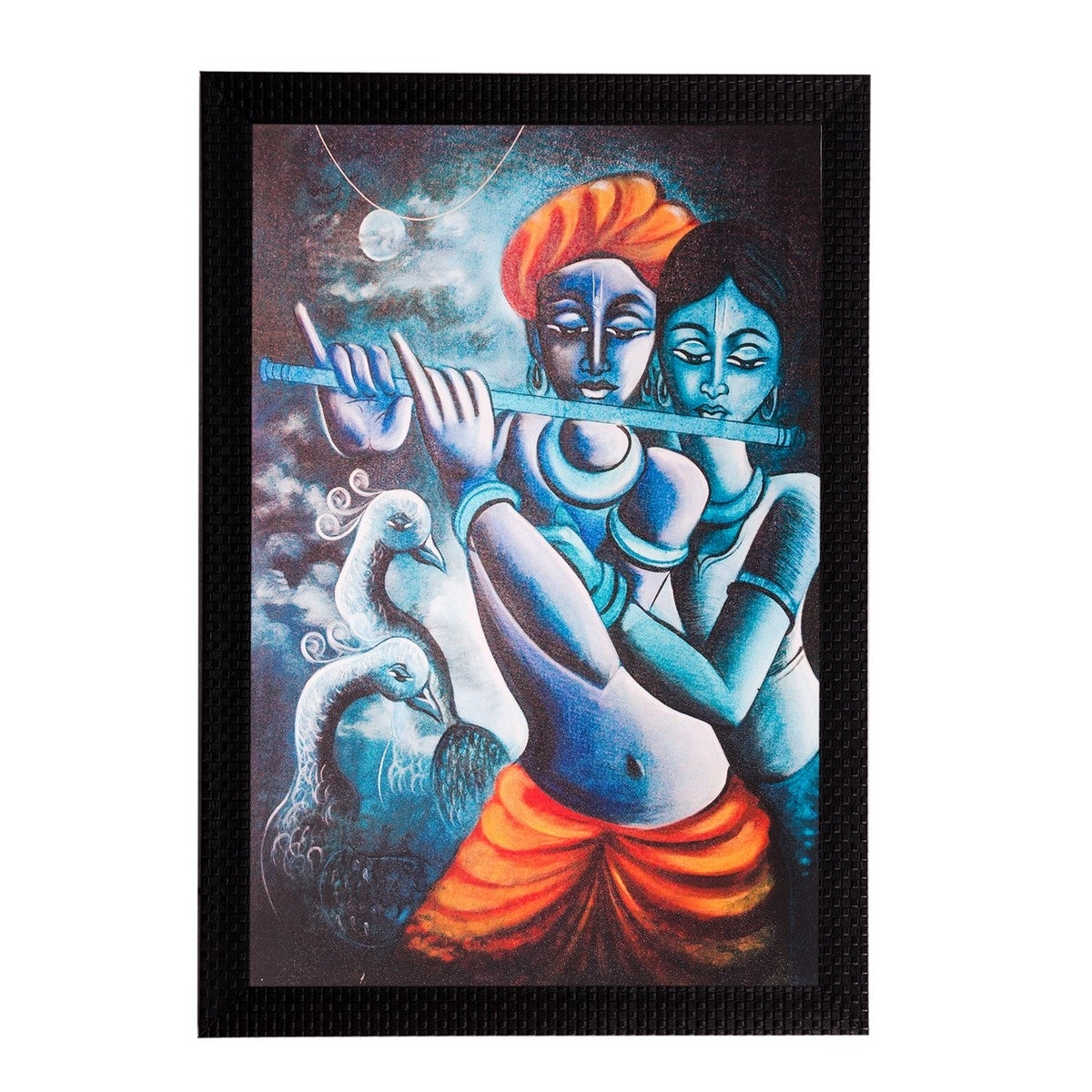 Radha Krishna Matt Textured UV Art Painting Kafalo
