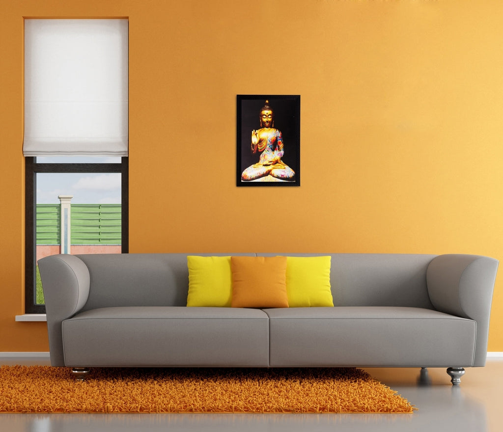 Spiritual Buddha Matt Textured UV Art Painting Kafalo