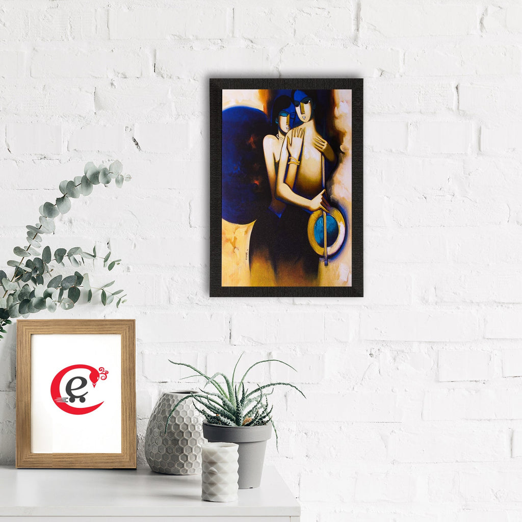 Love Couple Matt Textured UV Art Painting Kafalo
