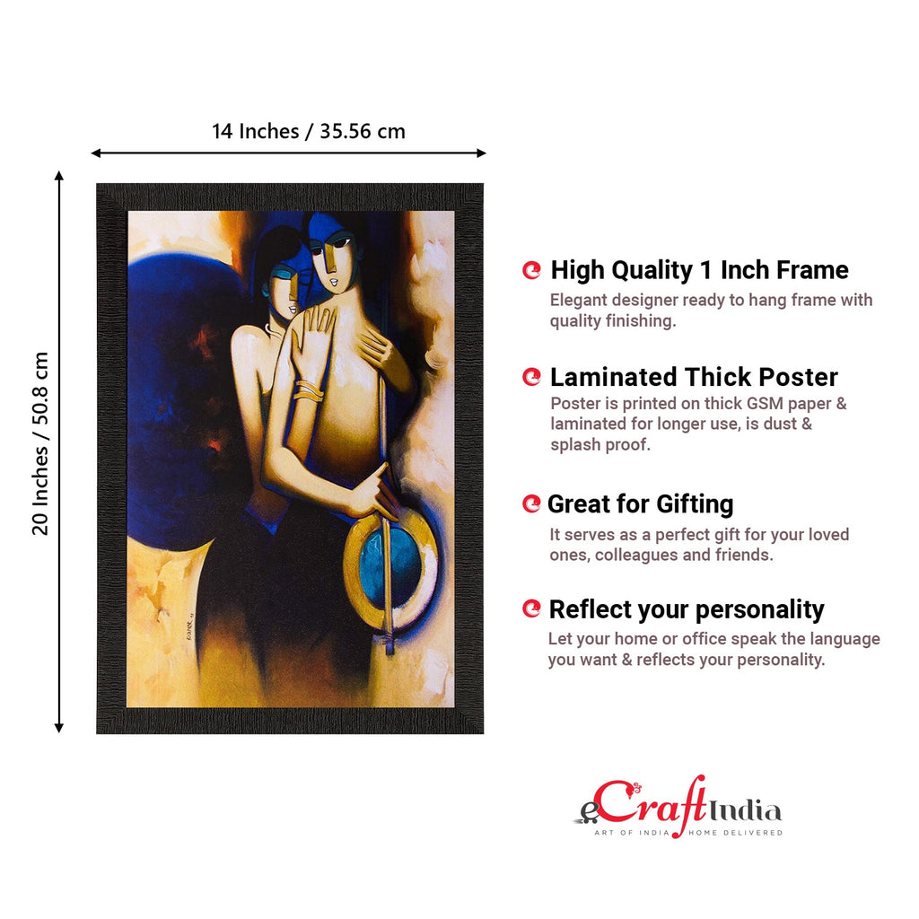 Love Couple Matt Textured UV Art Painting Kafalo