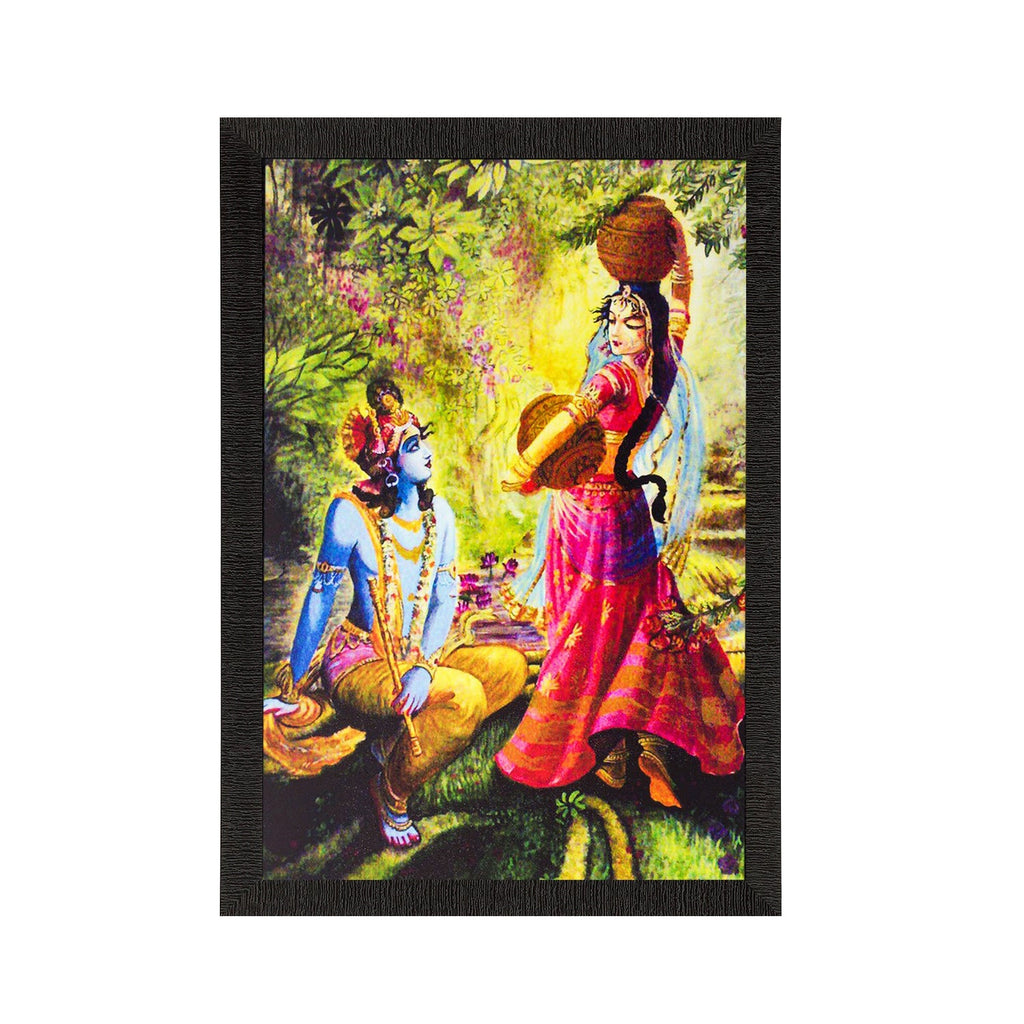 Lord Krishna Matt Textured UV Art Painting Kafalo