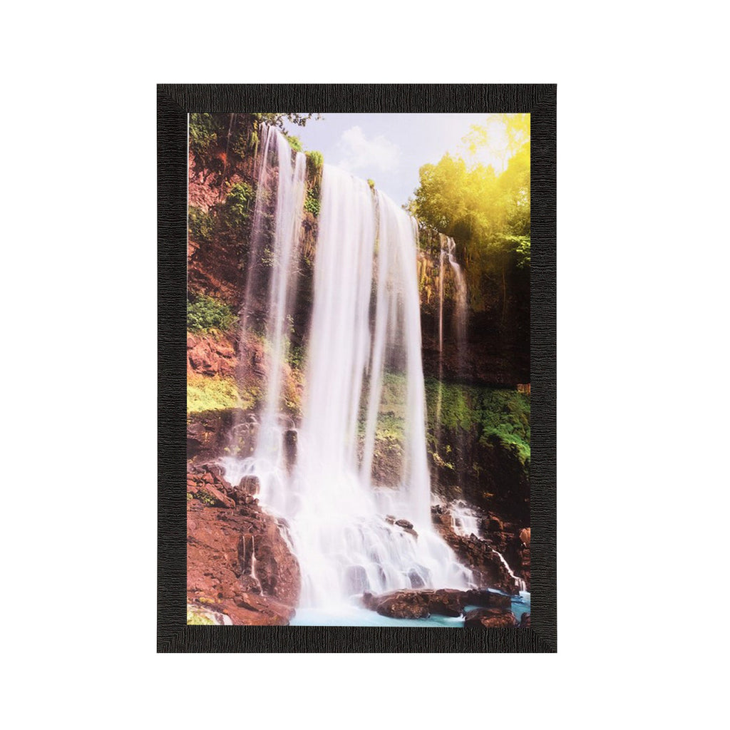 Waterfall View Matt Textured UV Art Painting Kafalo