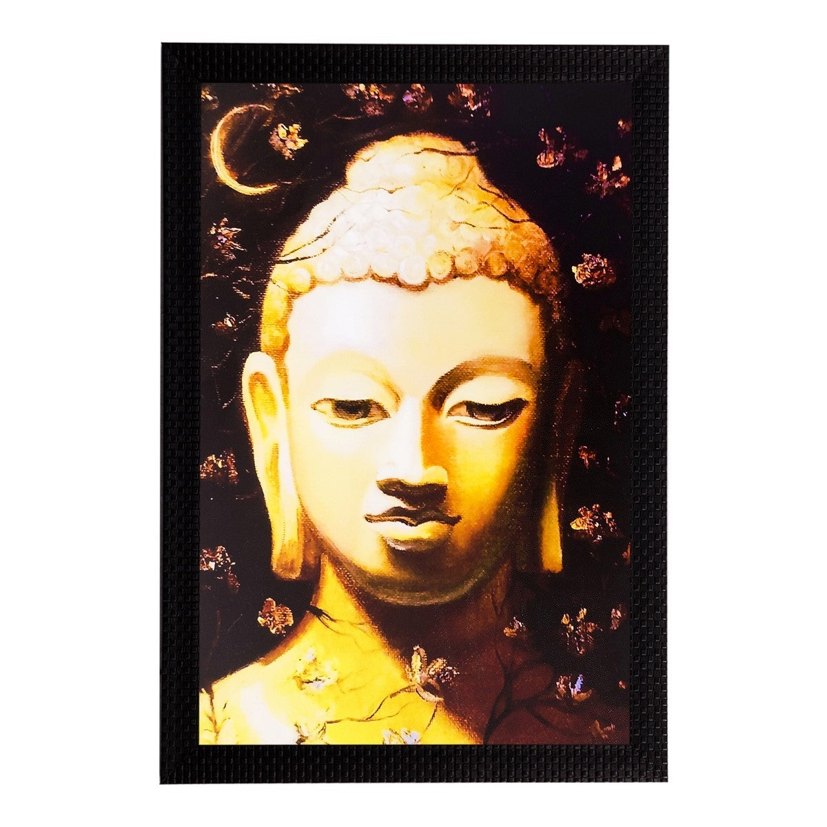Lord Buddha Matt Textured UV Art Painting Kafalo
