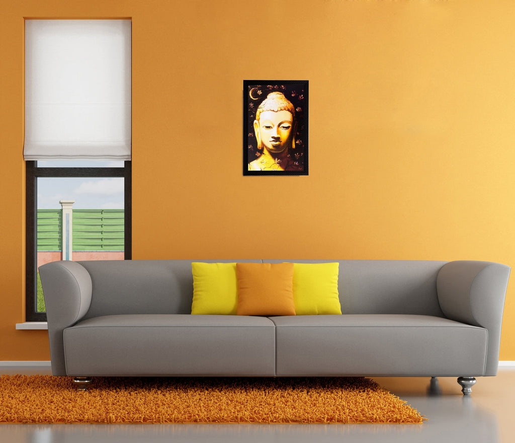 Lord Buddha Matt Textured UV Art Painting Kafalo