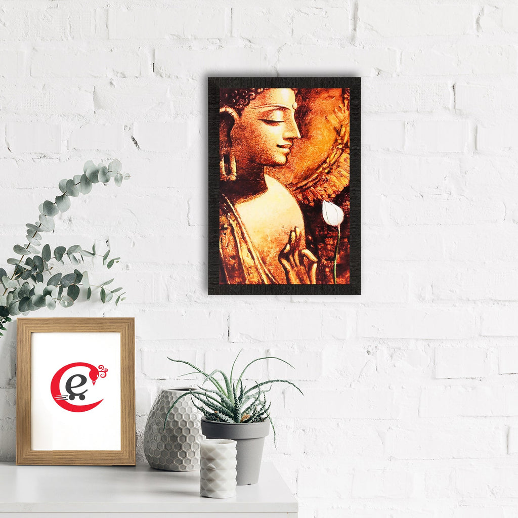 Lord Buddha Painting Digital Printed Religious Wall Art Kafalo