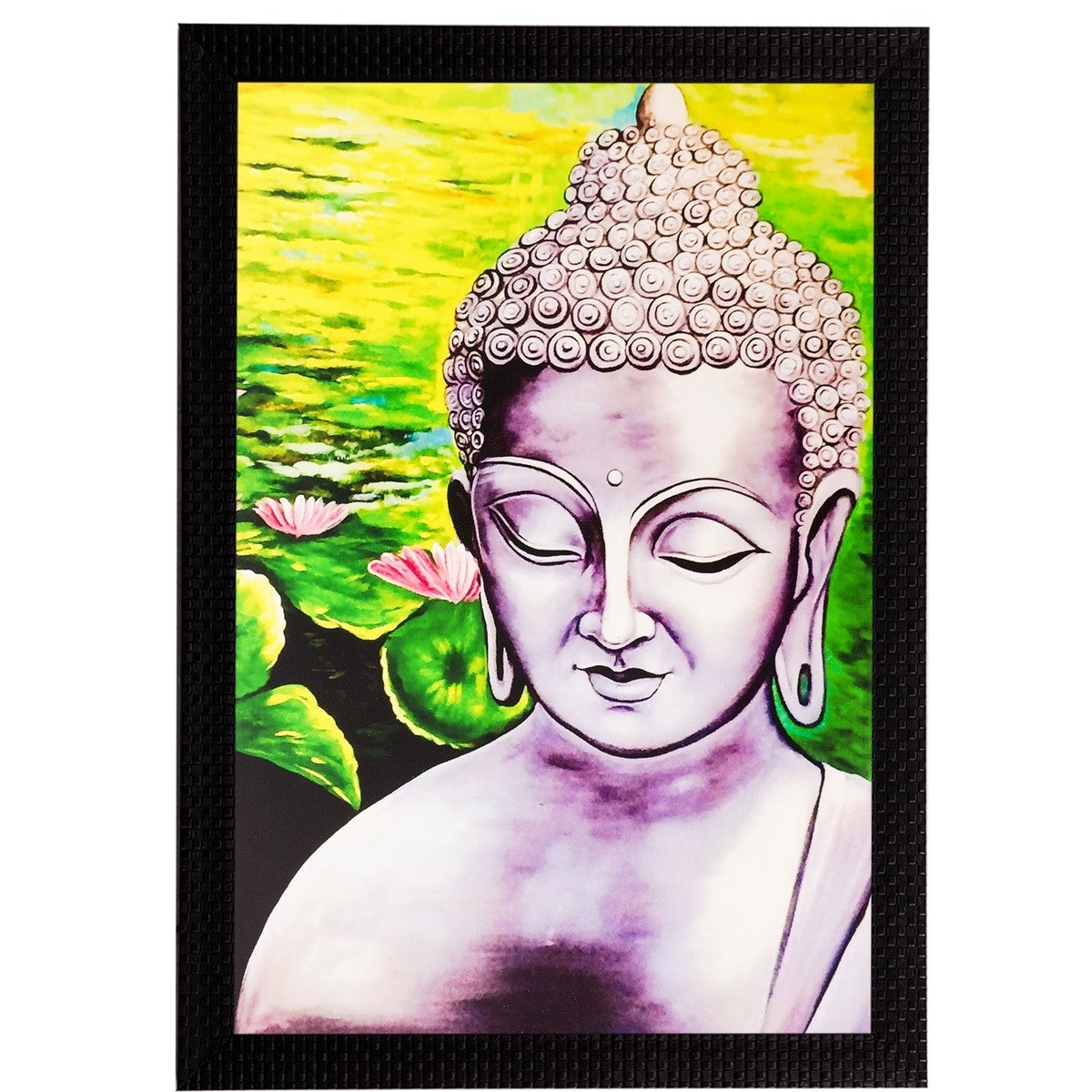 Lord Buddha Matt Textured UV Art Painting Kafalo