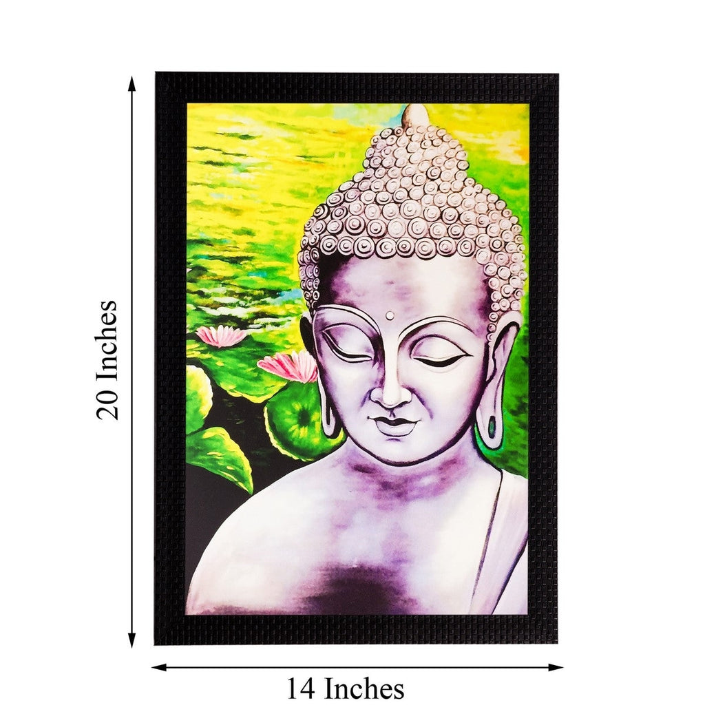 Lord Buddha Matt Textured UV Art Painting Kafalo