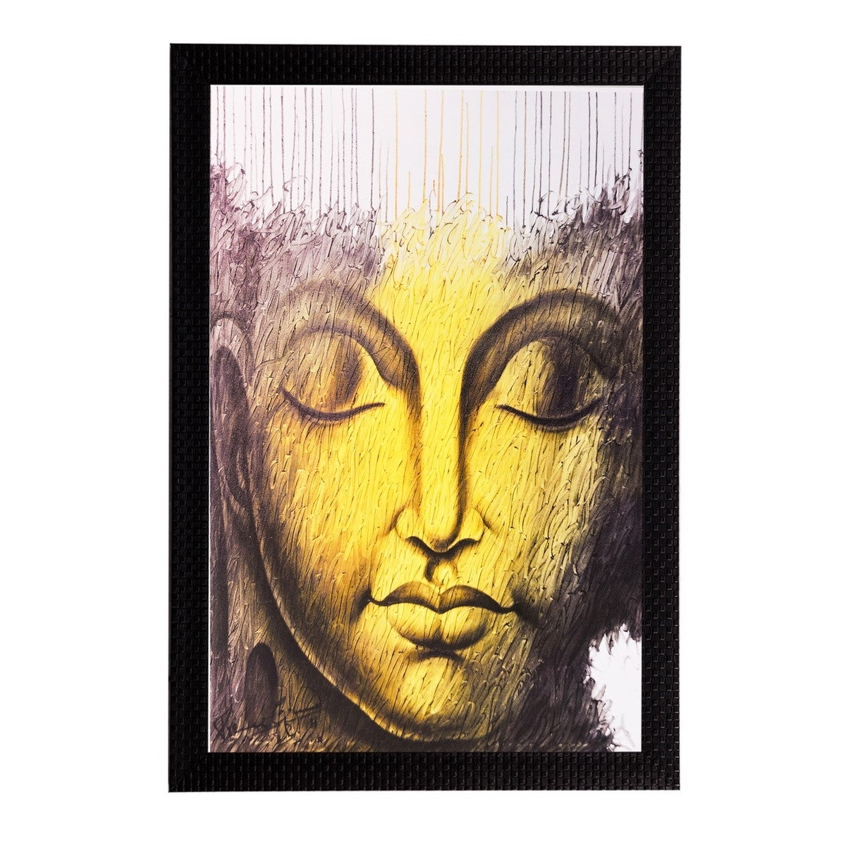 Lord Buddha Matt Textured UV Art Painting Kafalo